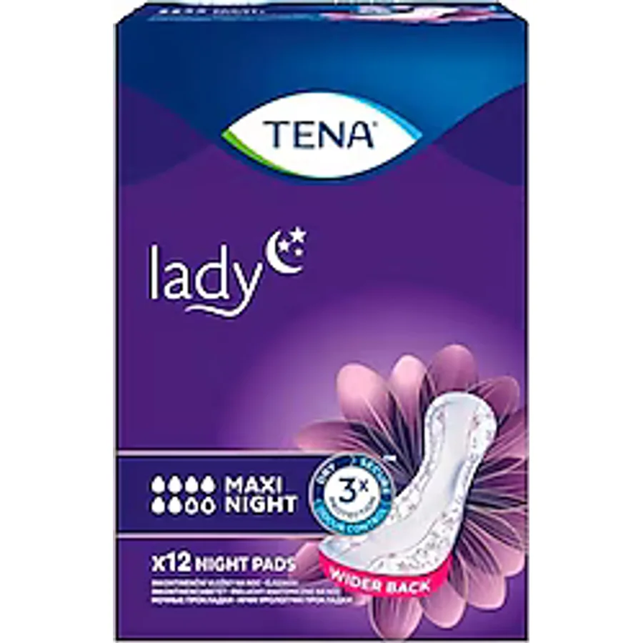 Tena Maxi Night 6 Damla 12'li Mesane Pedi
