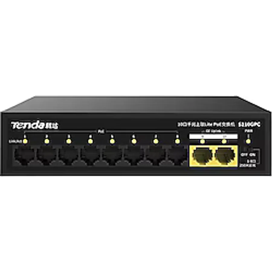 Tenda S110GPC 10 Port 10/100/1000 Mbps Gigabit PoE Switch