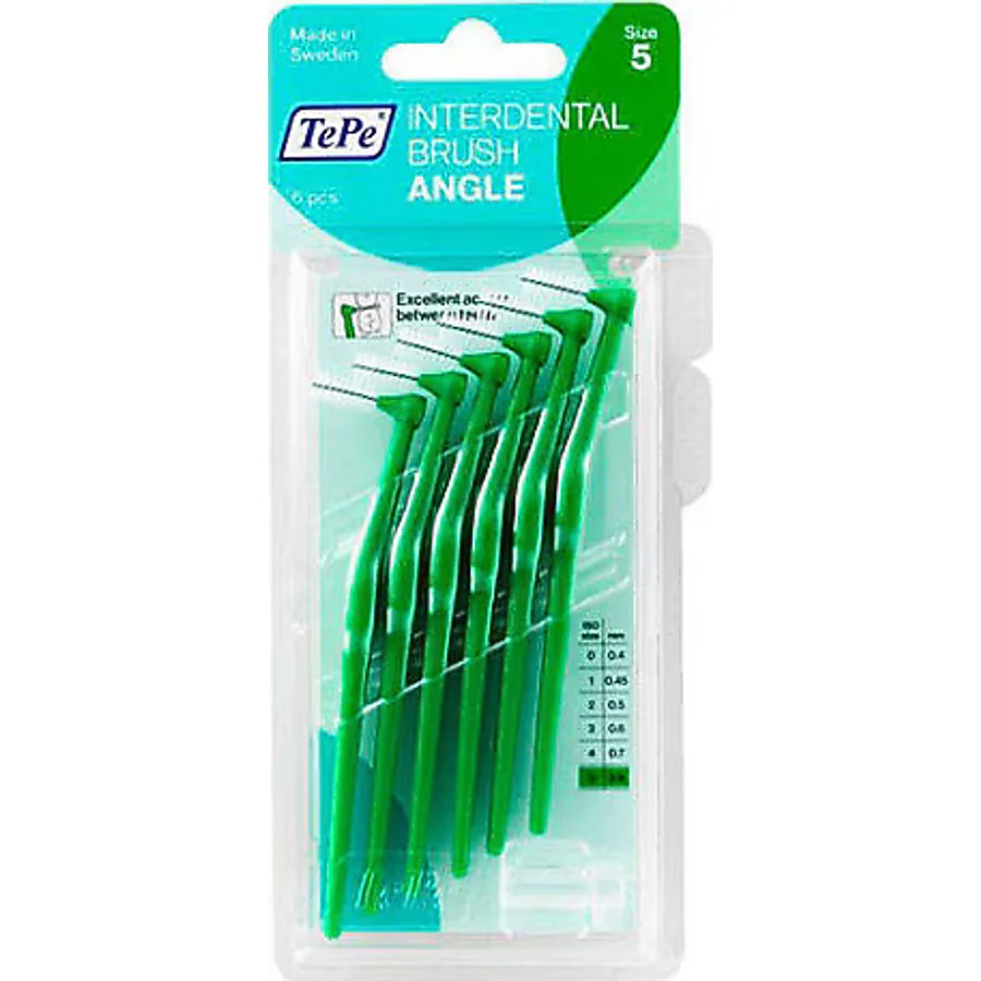 Tepe Angle Yeşil 0.8 mm 6'lı Arayüz Fırçası