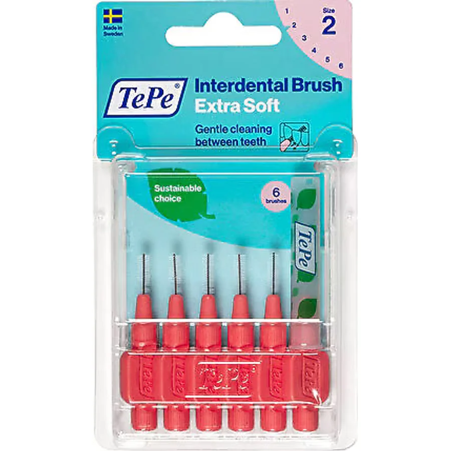 Tepe Extra Soft Kırmızı 0.5 mm 6'lı Arayüz Fırçası
