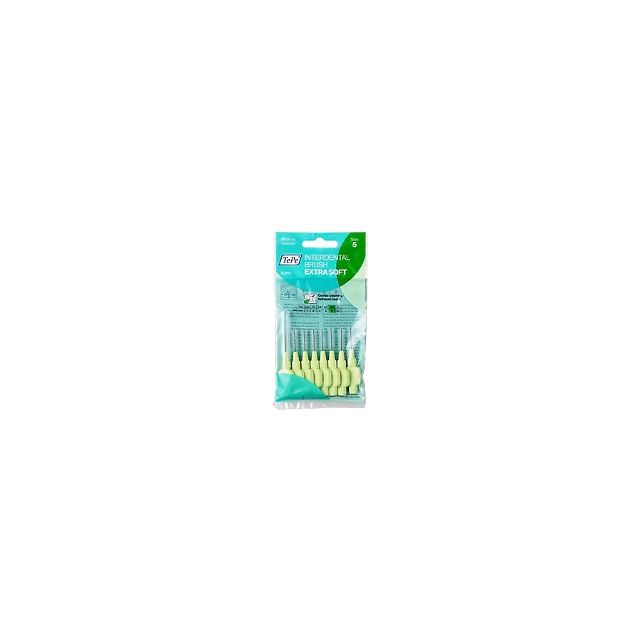 Tepe Extra Soft Yeşil 0.8 mm 8'li Arayüz Fırçası
