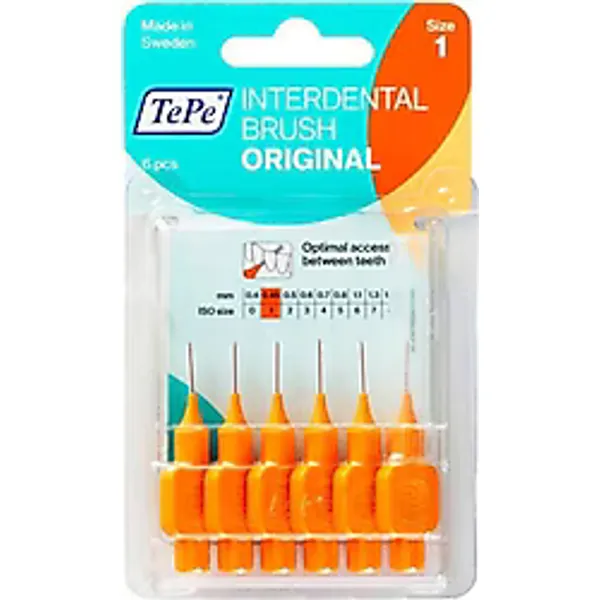Tepe Orginal Turuncu 0.45 mm 6'lı Arayüz Fırçası