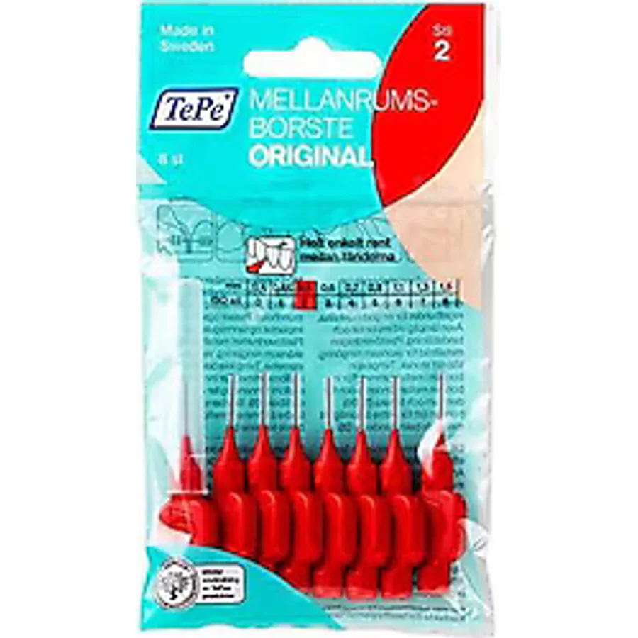 Tepe Original Kırmızı 0.5 mm 8'li Arayüz Fırçası