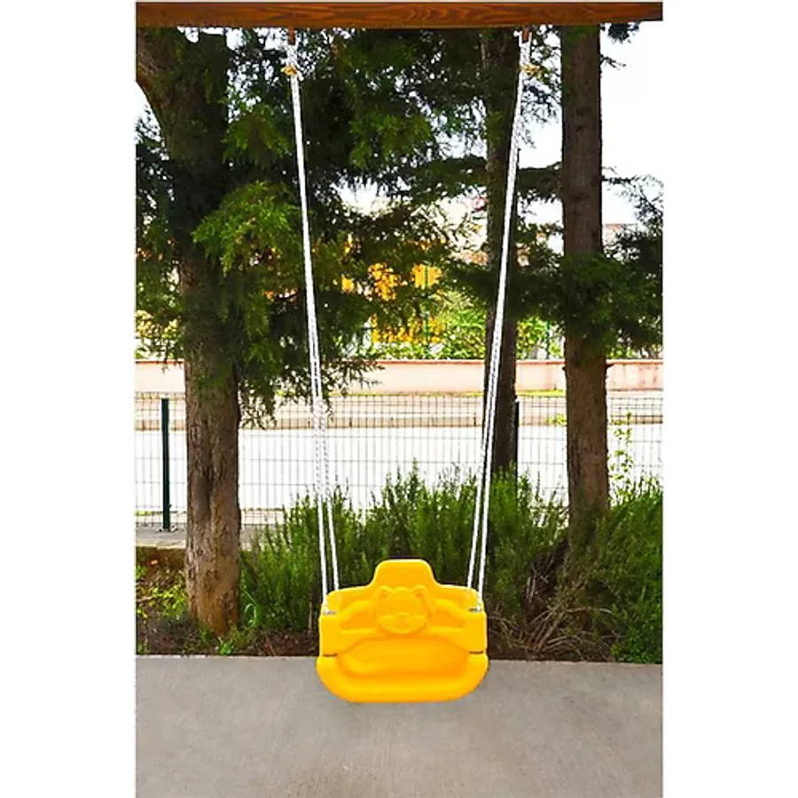 Teplay İpli Plastik Sarı Bebek Salıncağı