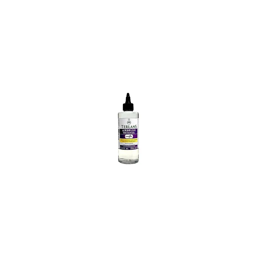 Terlans Airbrush İnceltici 250 ml Airbrush Thinner Flow Improver Model Boyama için Akrilik Bazlı İnceltici, Akışkanlık Detay Kontrolü