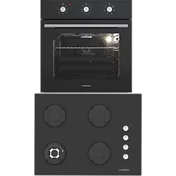 Termikel Ankastre Set (Bo O6435C B + Bh P7194C B) - Siyah
