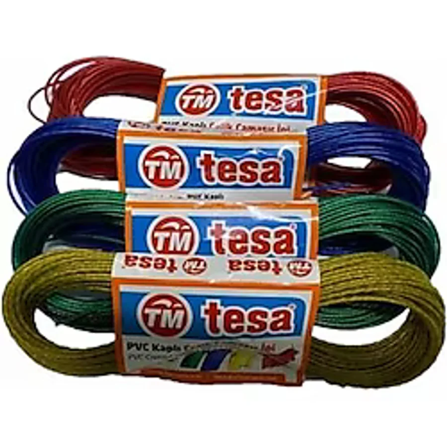 Tesa 10 Metre Pvc Kaplı Çelik Çamaşır Ipi 4 Adet - Renkli
