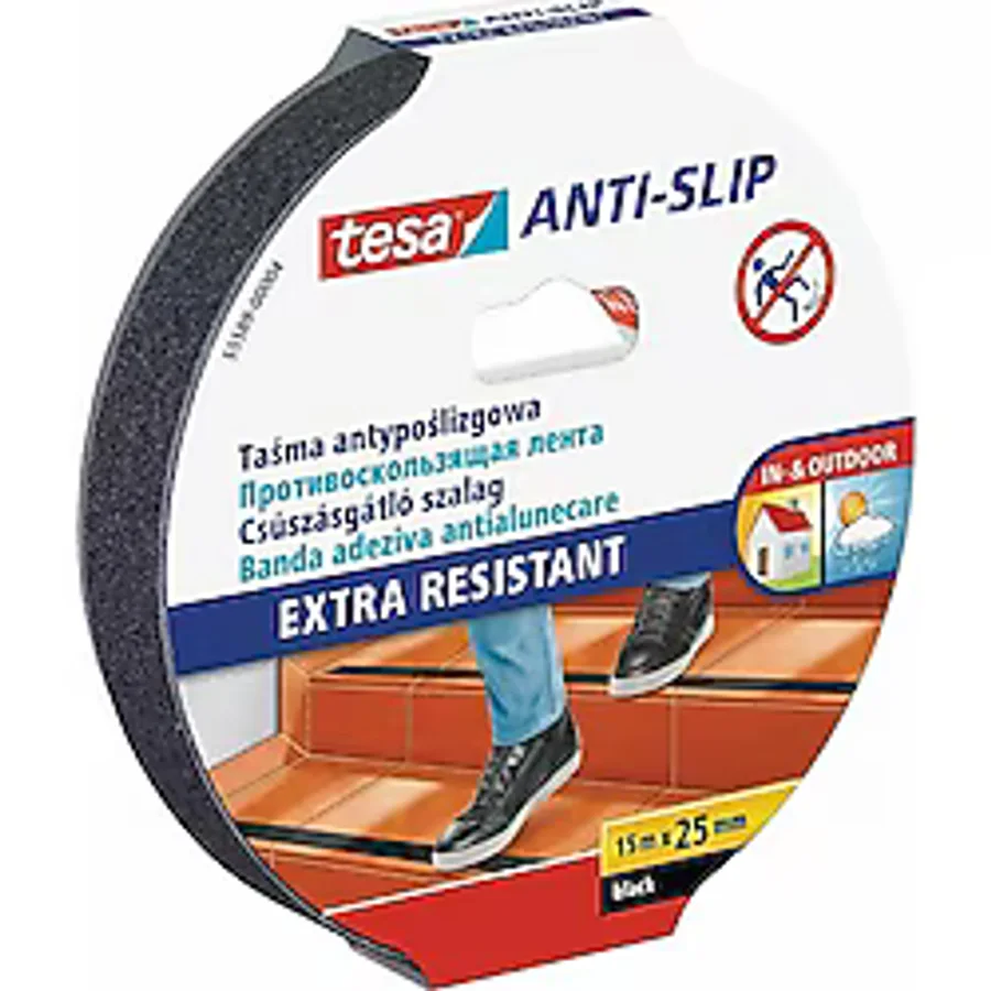 Tesa Bant 15X25 Merdiven Kaydırmaz Siyah
