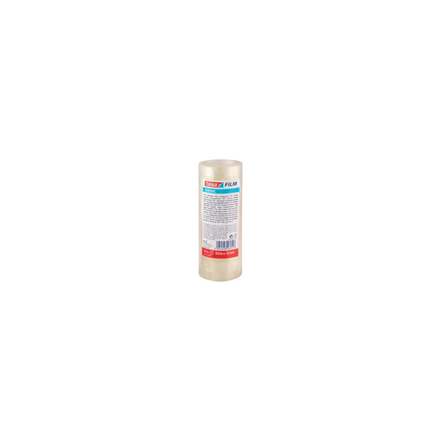 Tesa Basic 33 m x 12 mm 12'li Şeffaf Selobant