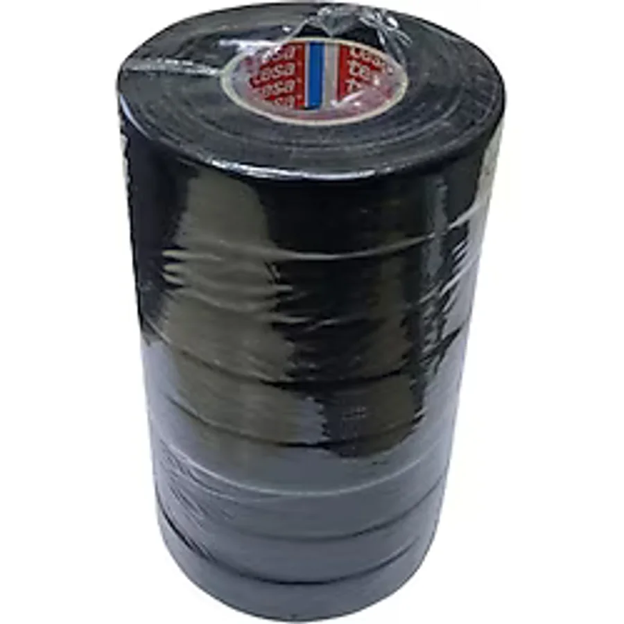 Tesa Tüylü Bez Bant Isıya Dayanıklı Kablo Sarma Bandı 19 mm x 15 Metre (8 Adet) - 19 mm x 15 m
