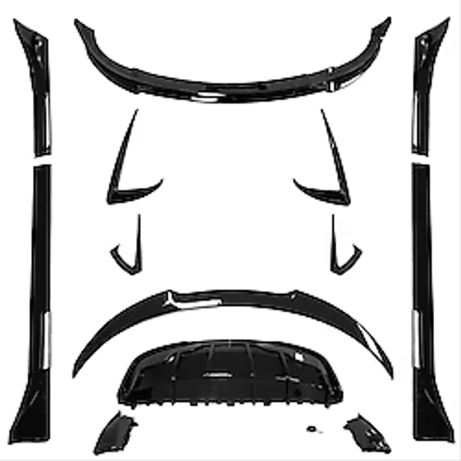 Tesla y model body kit aero kit pianoblack