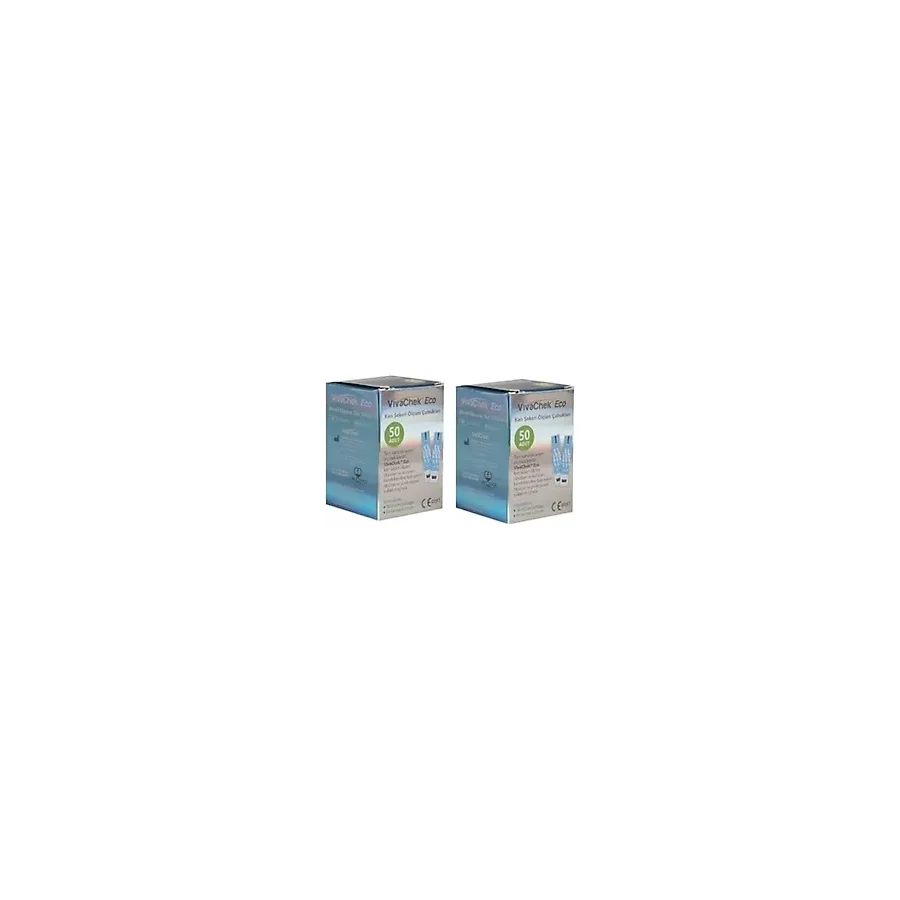 Test Cihazları Eco Seker Ölçüm Çubuğu/Strip 50 Li 2 Adet 2 Yıl