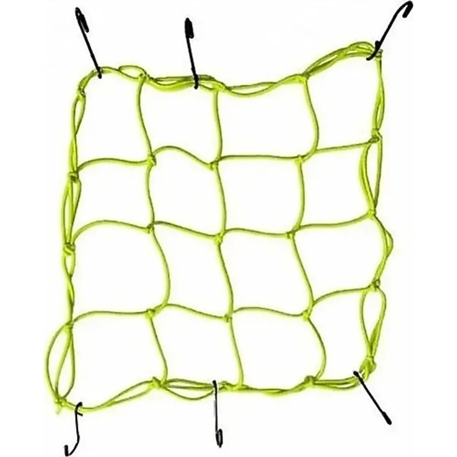 Tex 2010 Ahtapot Motosiklet Kancalı Kask Filesi Evrensel Kask Filesi Plastik Kancalı 40 X 40 Cm Sarı