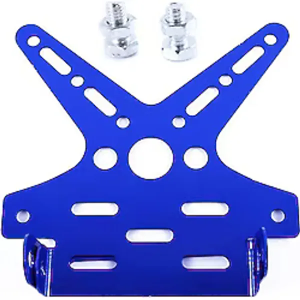 Tex 2311 Katlanabilir Metal Motosiklet Plakalık Sinyal Bağlantılı Mavi