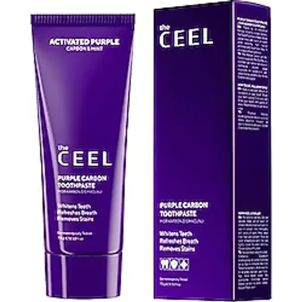 The Ceel Aktif Mor Karbon Diş Macunu 75 g - Ferahlatıcı ve Nazik Temizleyici Ağız Bakımı, Leke Görünümünü Azaltmaya Yardımcı, Parlak Görünüm Destekleyici Günlük Kullanım