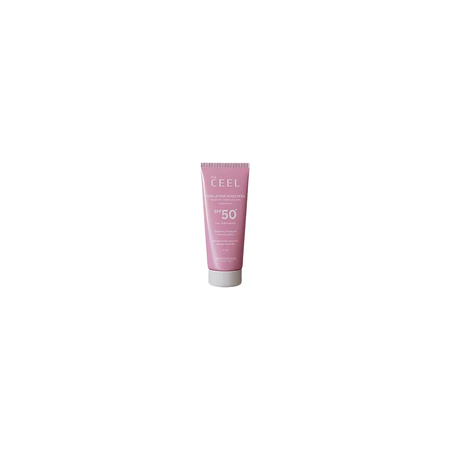 The Ceel Leke Karşıtı Ton Eşitleyici 50 ml 50 Faktör Pembe Güneş Kremi