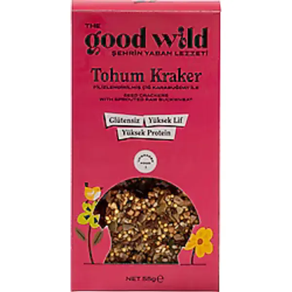 The Good Wild Glutensiz Tohum Kraker 55 gr