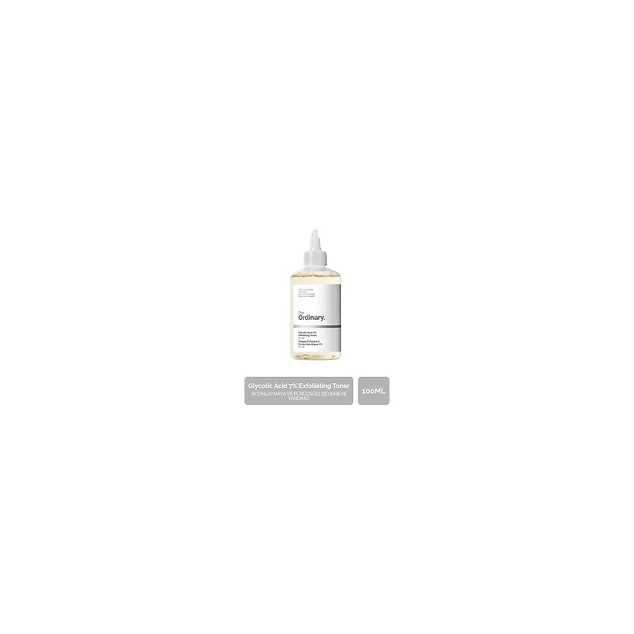 The Ordinary Glycolic Acid 7% Exfoliating Toner - Aydınlatmaya ve Pürüzsüzleştirmeye Yardımcı Tonik 100ml
