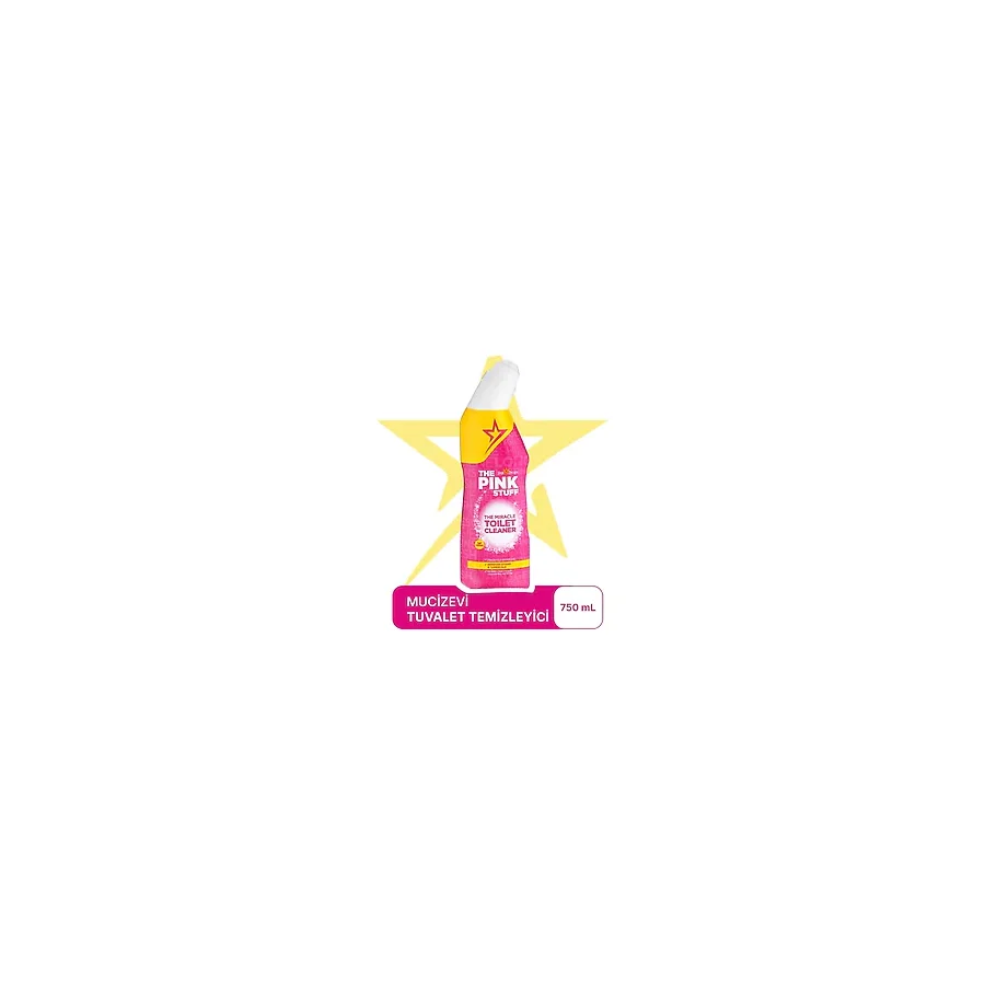 The Pink Stuff Mucizevi Tuvalet Temizleyici 750 ml - Jel Formüllü, Kireç & Bakteri Karşıtı, WC İçin Güçlü Temizlik