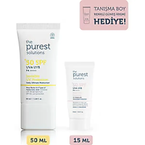 The Purest Solutions Nemlendirici Etkili Güneş Kremi Cilt Bakım Seti: 50 ml + 15 ml Tanışma Boy Blemish Defense