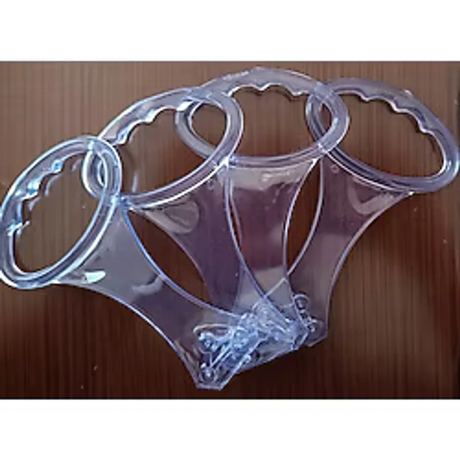 The Zey Gen Baza Tutma Kolu Şeffaf Baza Kulp Baza Kaldırma Aparatı (Esnek Plastik) 4 Adet