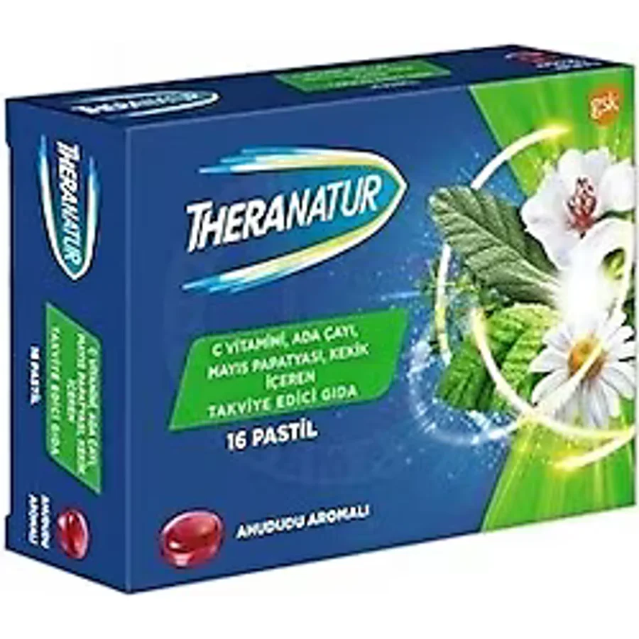 Theranatur Ahududu Aromalı 16'lı Pastil