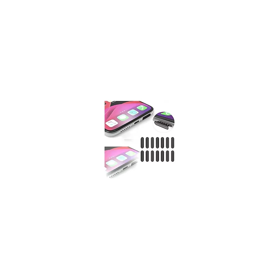 Threestep 10 Adet Cep Telefonu Hoparlörü İçin Toz Önleyici Sticker-Telefon Hoparlör Koruyucu 1.6 Cm-2.2 Cm