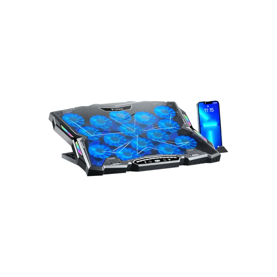 THRONE Frost GT15 15X Turbo LED Fan - 10 Modlu Rgb - LCD Ekran - Siyah (9"-17" Boyut Destekli)