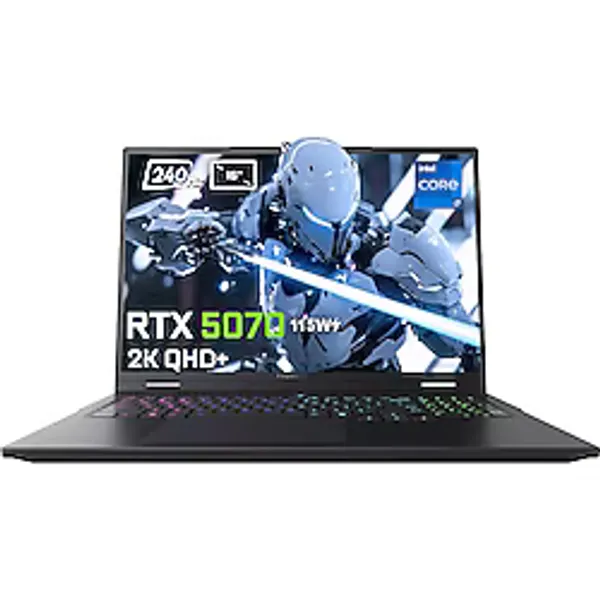 Thunderobot RZ16 Intel Core i7-14700HX GeForce RTX 5070 8GB 115W 32GB DDR5 1TB SSD 16 inç 2K QHD+ 240Hz FreeDos Gaming Laptop (RZ16-i7147HX57E1Q240RB)