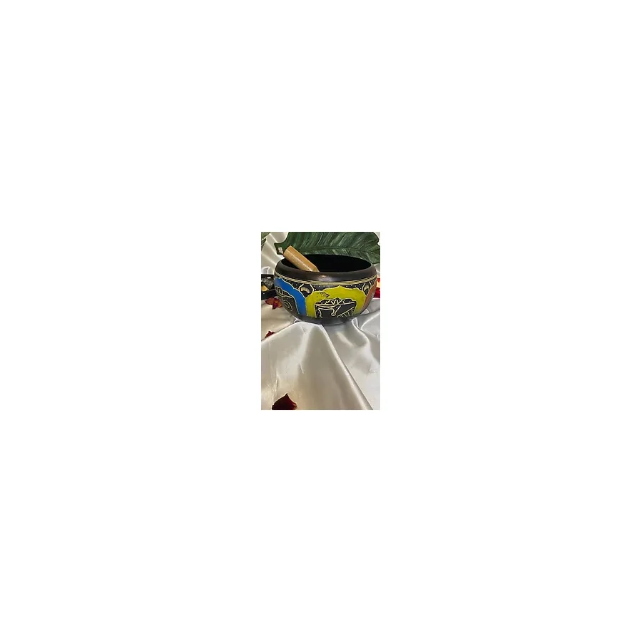 Tibet Çanağı Çanı Kasesi Meditasyon Çanı Yoga Çanı Tibet Singing Bowl 7 Element 19 Cm Çap
