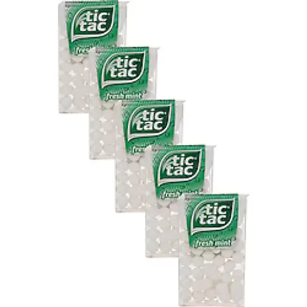 Tic Tac Naneli Şeker 90 gr Nane Aromalı Şekerleme x 5 Ferahlatıcı Özellik