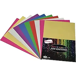 Ticon Tıcon 25x35 10 Lu Karışık Fon Kartonu Metalik