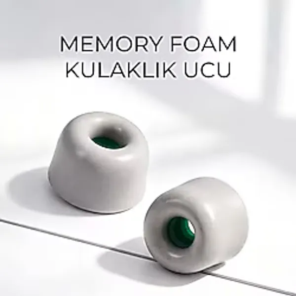 Tiegem 4.5 mm Hafızalı Köpük Kulak İçi Kulaklık Ucu 3 çift S-M-L + Taşıma Kutusu Hediye - Yavaş Salınımlı Sünger Kulaklık Ucu