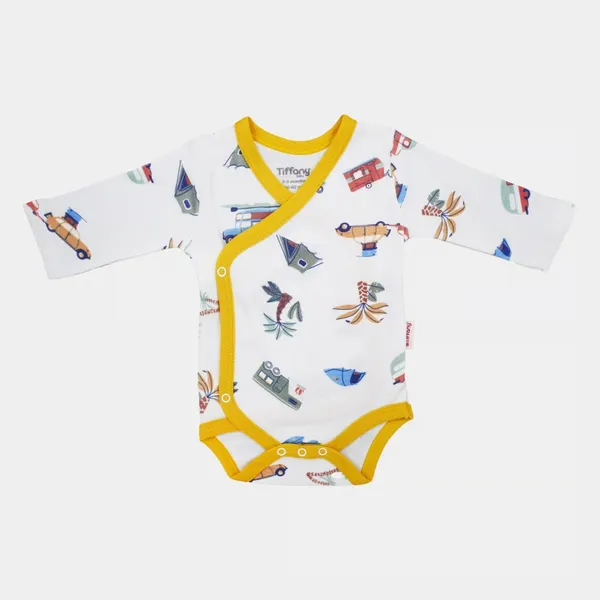 Tiffany Baby Caravan Theme Kruvaze Bebek Body 12022