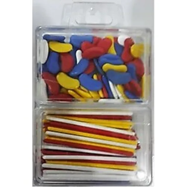 Tifoys Renkli Sayı Sayma Çubuğu Ve Fasulyesi Plastik ( 1 Er Kutu )