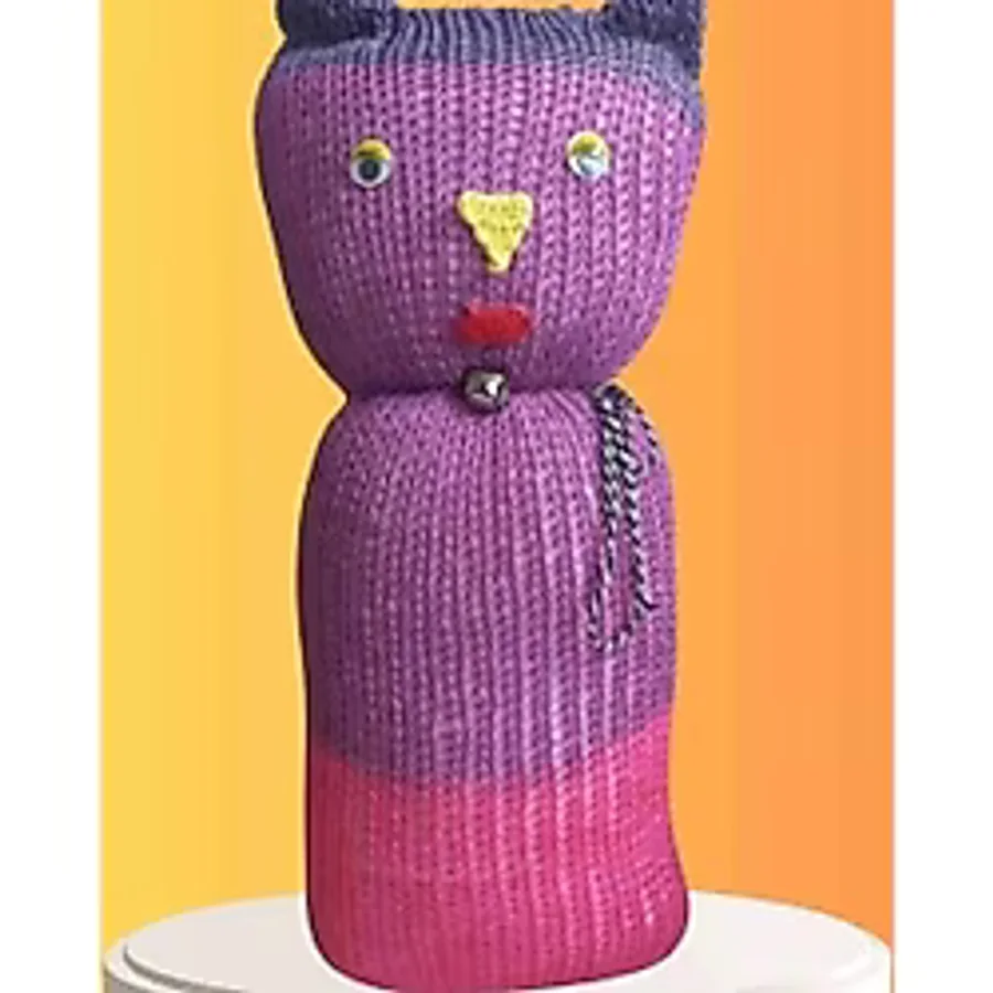 Tıkırık Örgü Yastık Uyku ve Oyun Arkadaşı Pembeş - 45 cm