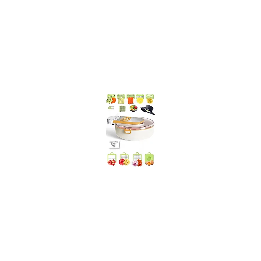 Tilbe Home Vegetable Cutter Pro Rende Sebze Doğrayıcı Dilimleyici Hazneli Soğan Küp Kesici Dicer Rende Seti