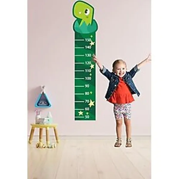 Tilki Dünyası Yumurtadaki Dino Boy Cetveli Duvar Sticker