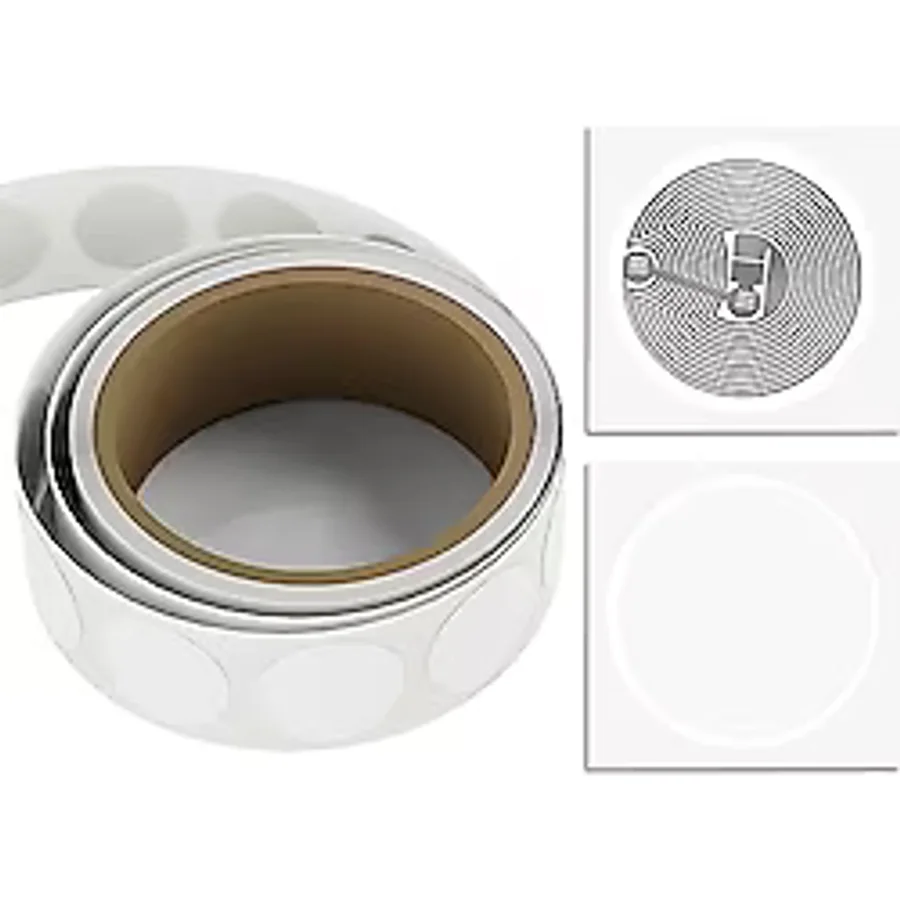 Timeskey NFC 10 paket- Çıkartması ntag213 Etiketleri Yuvarlak Etiket (1 inç Çap) 144 Bayt Bellek