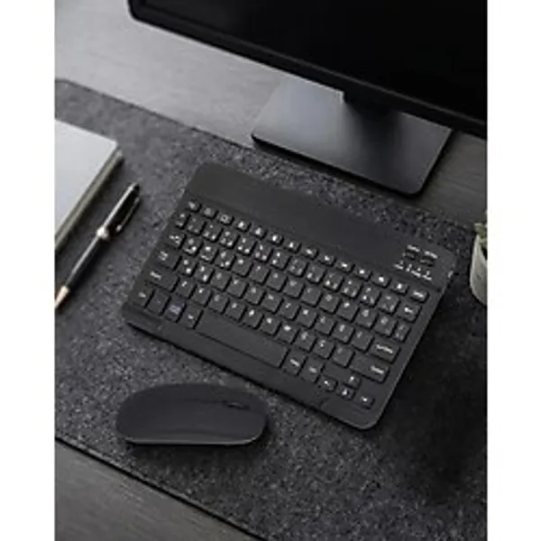 Timion Bluetooth Klye Mouse Seti Taşınabilir Wireless Bilgisayar Aksesuarı - Çok Renkli