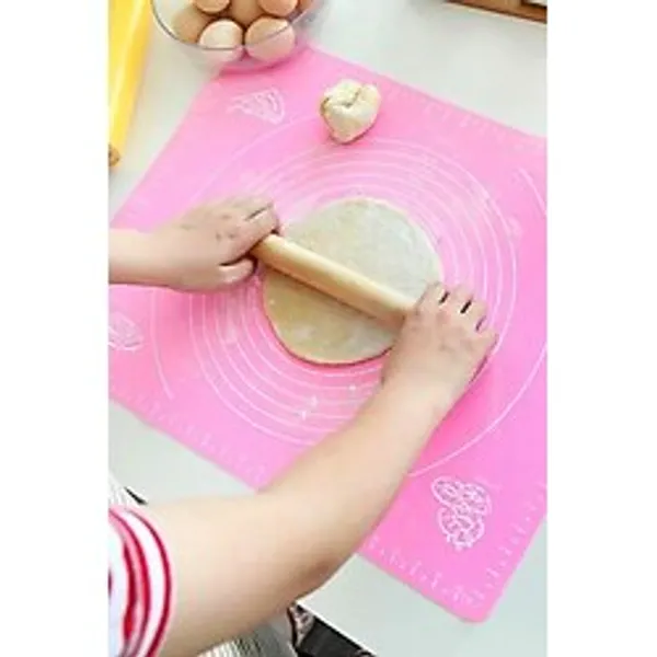 Tineke Büyük Silikon Hamur Açma Matı 40X50 Cm Kaymaz, Pratik Ve Hijyenik