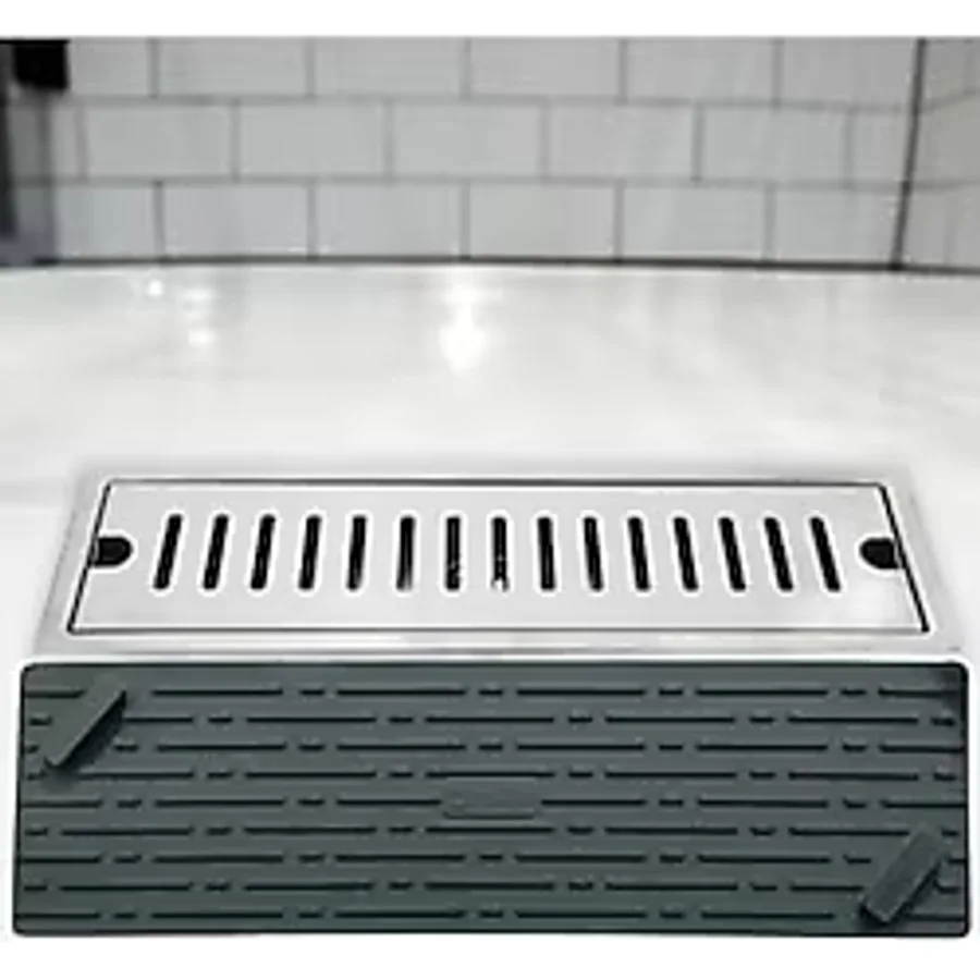 TİNEKE Siyah Renk Uzun Model Kötü Koku Önleyici Silikon Mat Banyo Mutfak Lavabo Balkon Gider Tıpası Kapağı