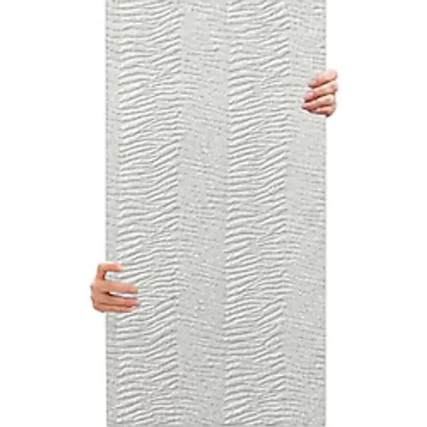 Tink 3D Kendinden Yapışkanlı Duvar Kağıdı Yeni Nesil Akustik Keçe Panel Desenli 52x98 cm (Beyaz, 2 Adet 1 m2)