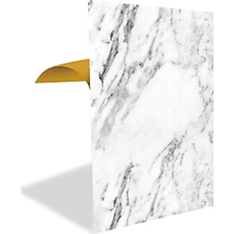 Tink Kendinden Yapışkanlı Beyaz Mermer Desenli Pvc Panel 41X62 cm (12 Adet) 3 M2