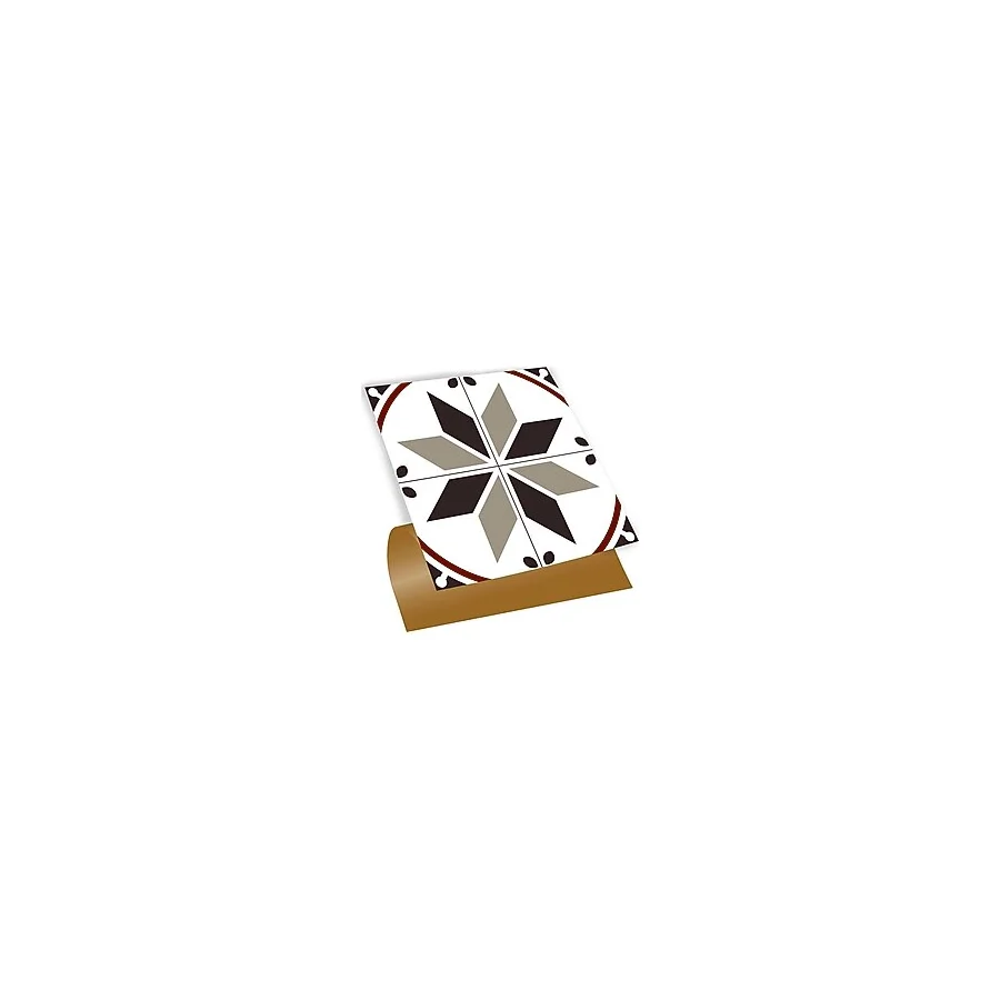 TİNK Kendinden Yapışkanlı Seramik ve Yer Döşemesi Çarkıfelek Desenli Pvc Karo 30x30 cm (56 ADET) 5 m2