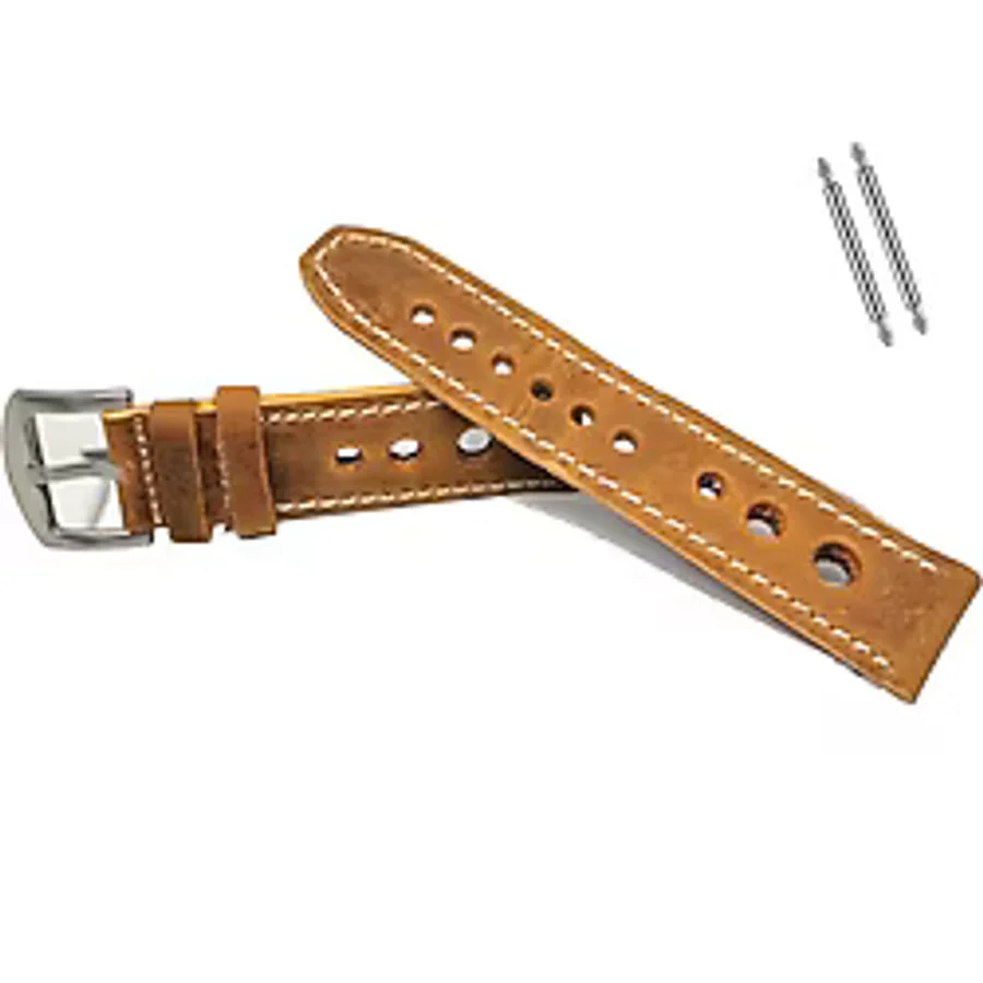 Tissot & Fossil Uyumlu Crayz Hakiki Deri 22 mm AÇIK TABA
