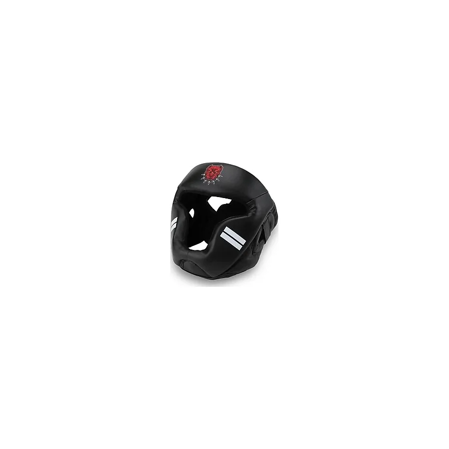 Titan Sport Yüz Korumalı Boks Kaskı , Siyah Pitbull Desenli Model