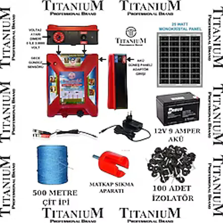 Titanium Night Shock 30K Elektirikli Çit Sistemi Set-2 30000 Volt