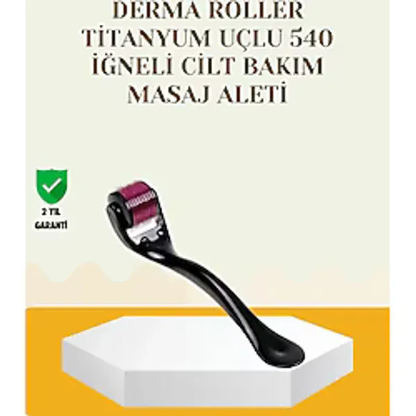 Titanyum Dermaroller 540 Iğne Cilt Onarım ve Kolajen Üretim Desteği