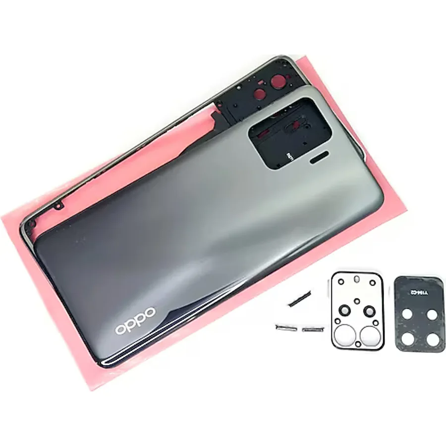 Tkgz Oppo Reno 5 Lite Full Kasa Arka Pil Batarya Kapağı Siyah